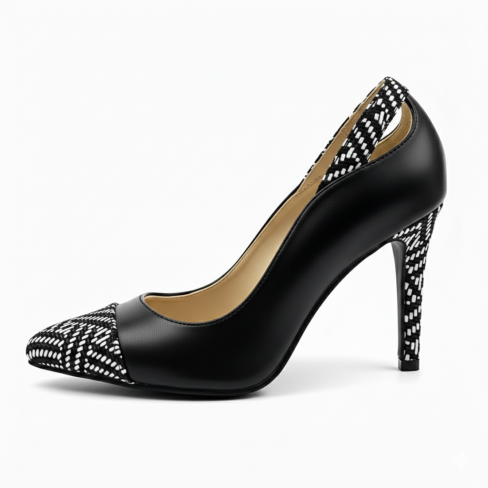 Pantofi FRESIA negru print