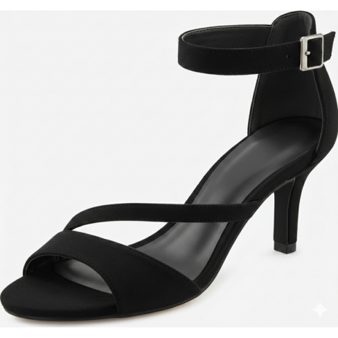 Sandale cu toc CHICINA negru
