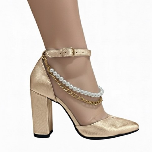 Pantofi FELICIA auriu