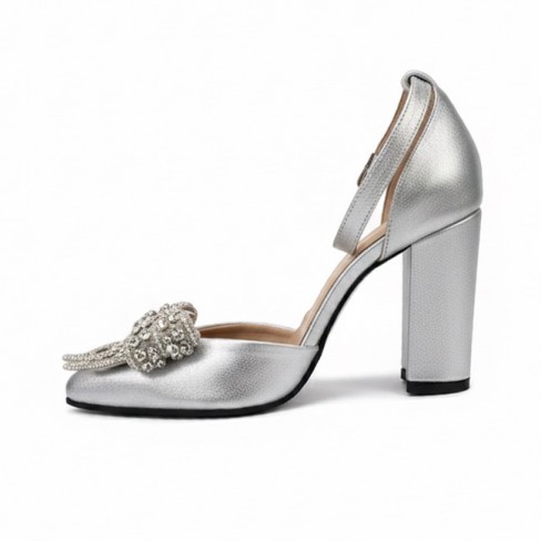 Pantofi TIMEA argintiu