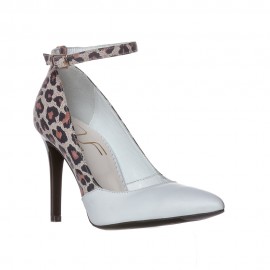 Pantofi SALVIA animal print/alb