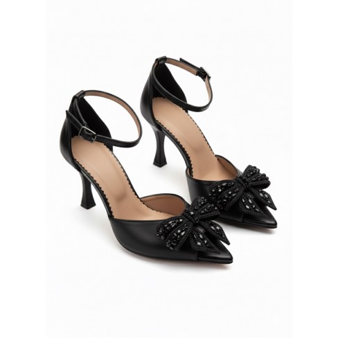 Sandale cu toc GLAMIA negru