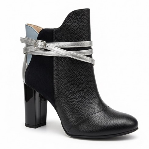Botine ASTER negru multicolor