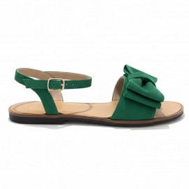 Sandale cu talpa joasa LUCY verde