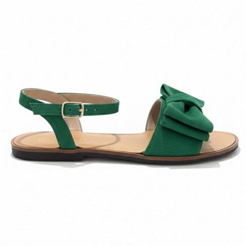 Sandale cu talpa joasa LUCY verde