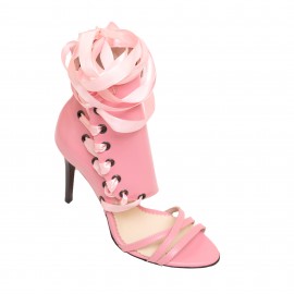 Sandale cu toc  VISINA roz